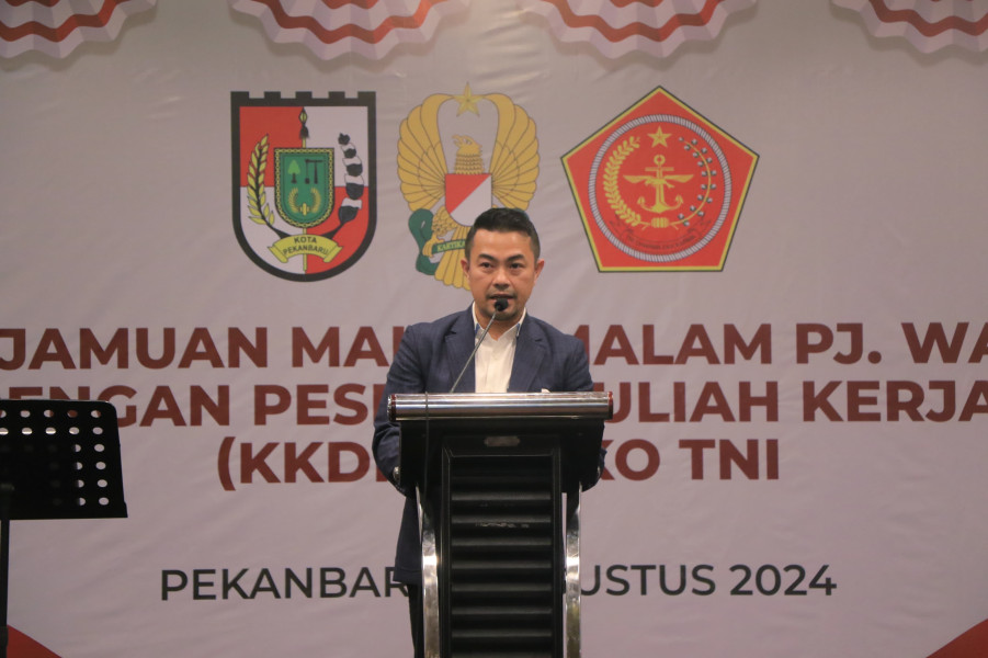 Pj Walikota Pekanbaru Apresiasi Kegiatan KKDN Sesko TNI di Riau