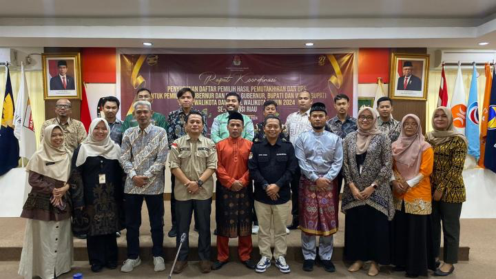 KPU Riau Gelar Rapat Penyusunan Daftar Pemilih untuk Pilkada 2024