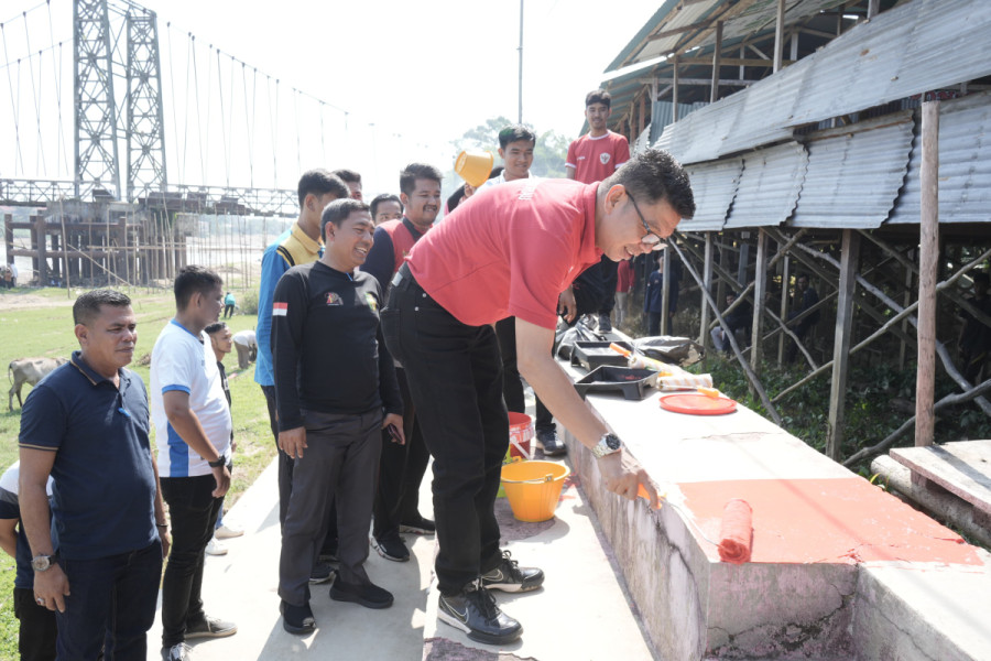 Arena Pacu Jalur Tepian Narosa Siap, Pancang Pemisah Segera Dipasang