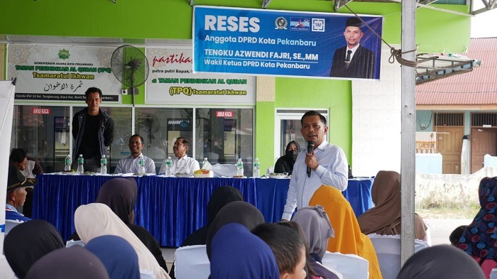 Reses Azwendi di Kelurahan Tangkerang Utara, Banjir Jadi Keluhan Utama Warga