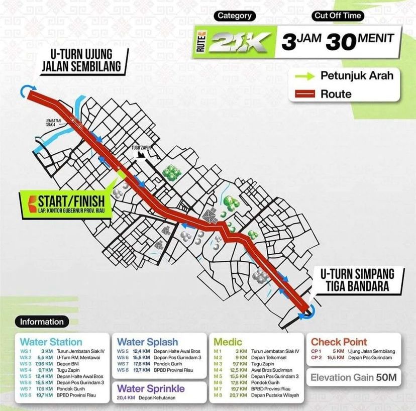 Sejumlah  Instansi Pemko Turut Ambil Bagian Dalam PAM Riau Bhayangkara Run 2024