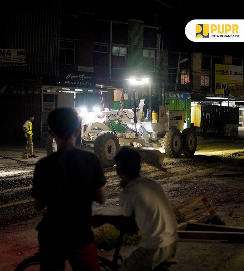 14 Titik Jalan Di Pekanbaru Diperbaiki, Target Tuntas Tahun Ini